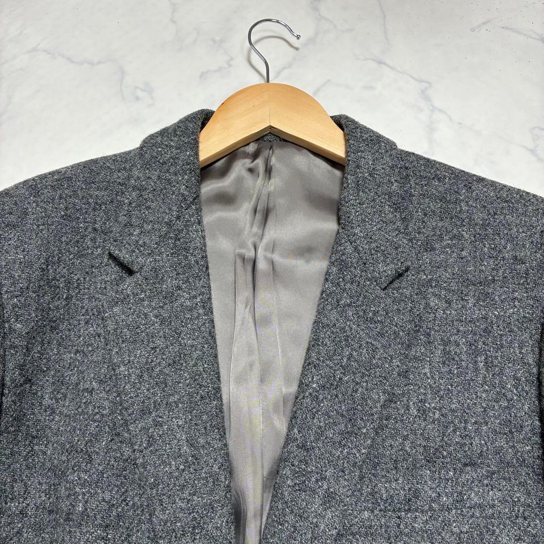 美品✨ハリスツィード カネコイサオ テーラードジャケット ツィード グレー L位