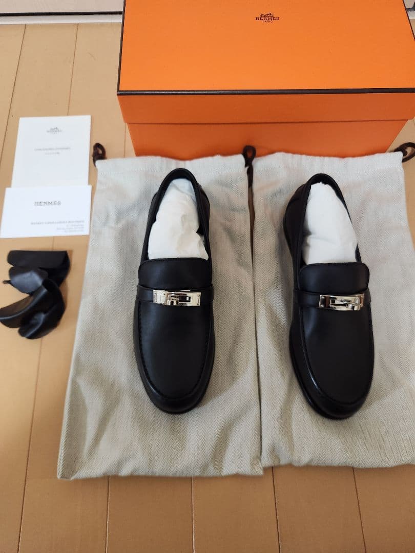 エルメス　モカシン 《デスタン》　金具シルバー 未使用(底張り済)