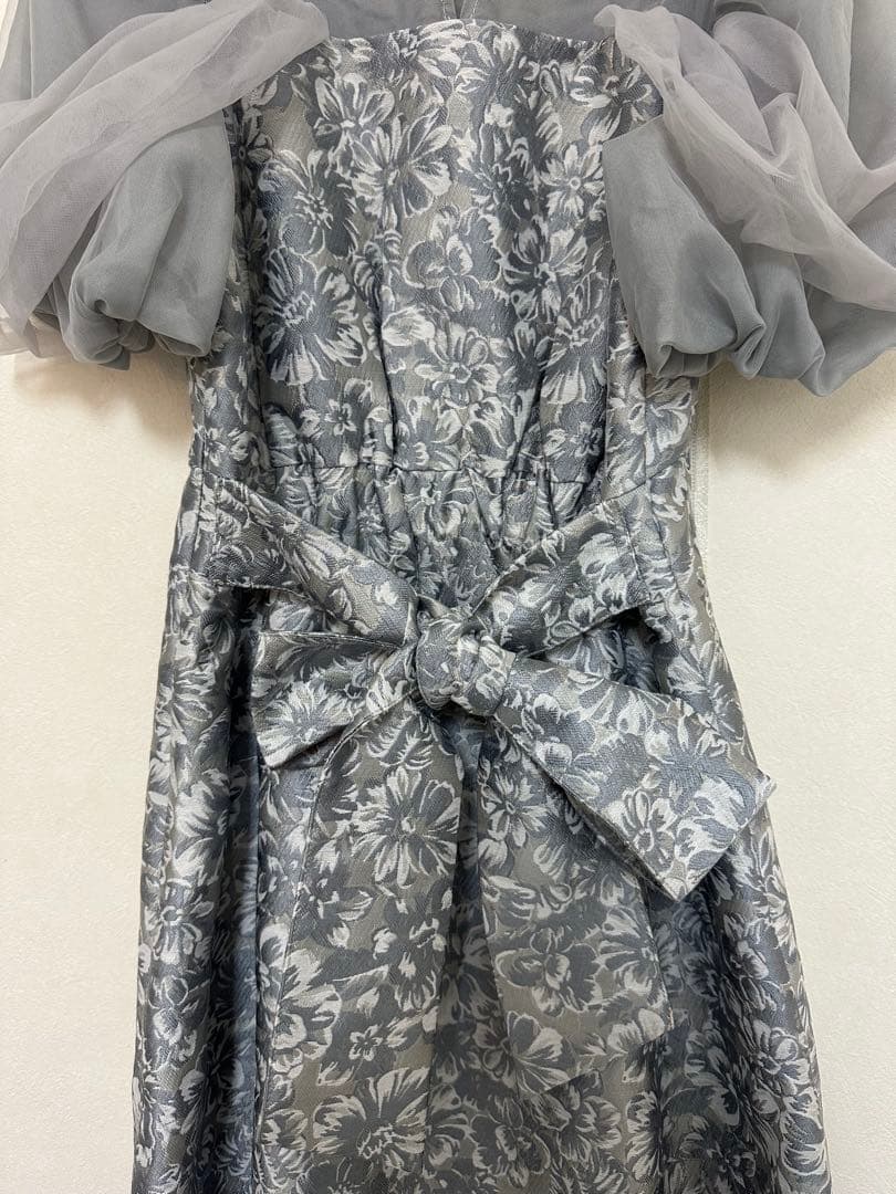 dazzlin シアーベールジャガードワンピース