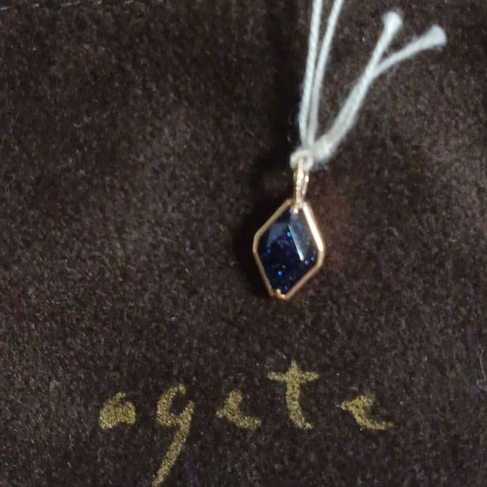 アガット agete 紫金石 K10 チャーム