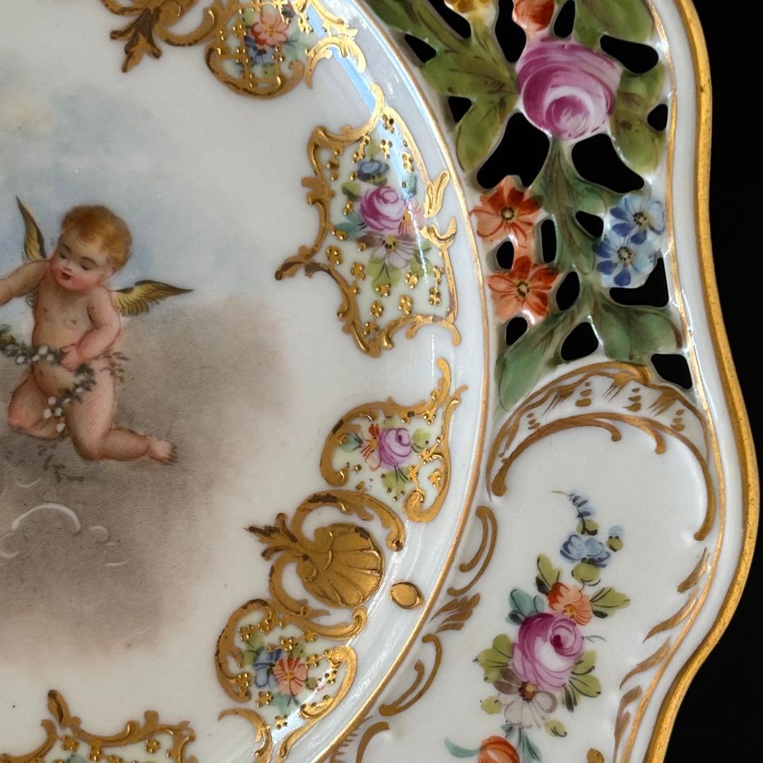 ドレスデン　カールティーメ工房　天使　コンポート