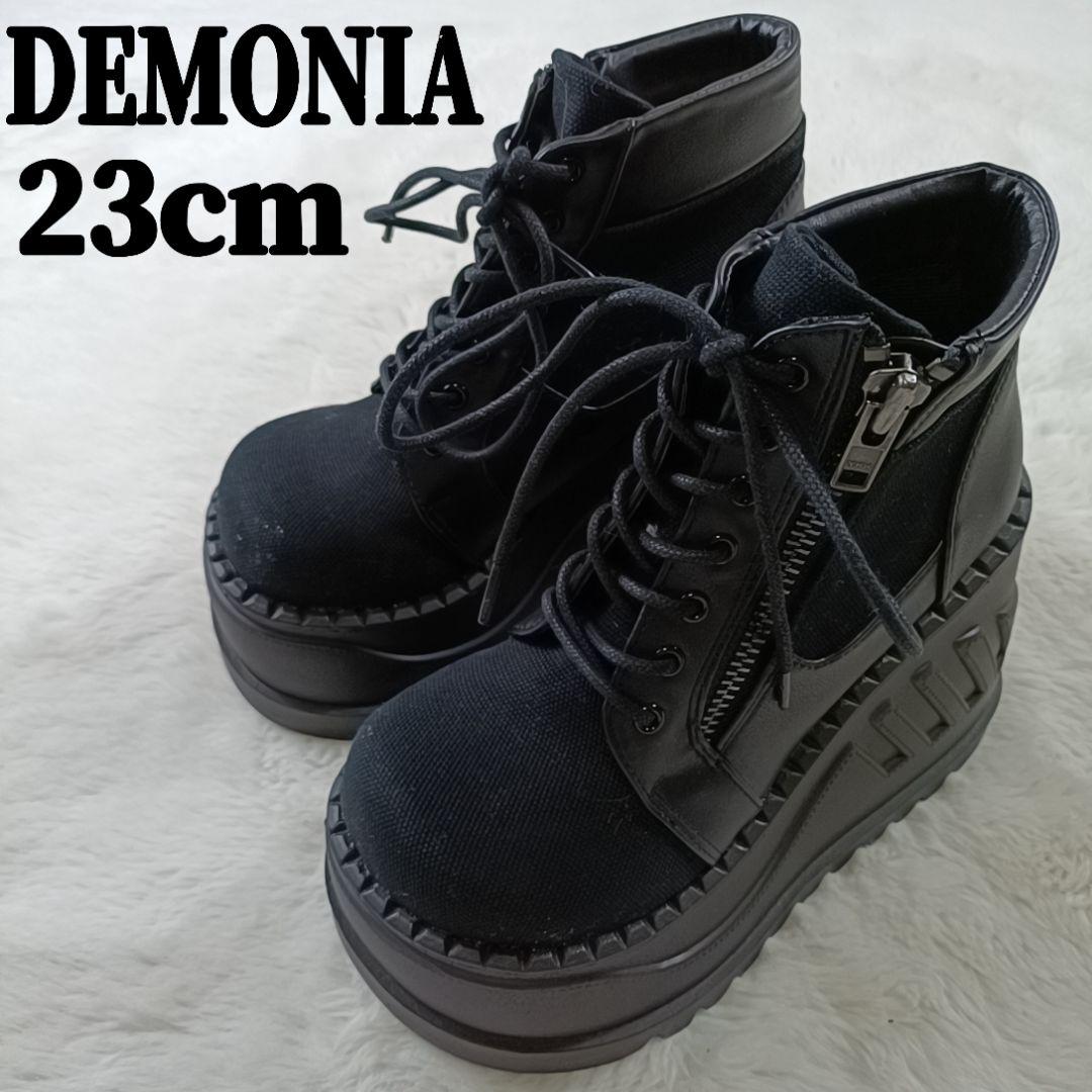 新品✨DEMONIA ウェッジソールブーツ 厚底スニーカー STOMP-10