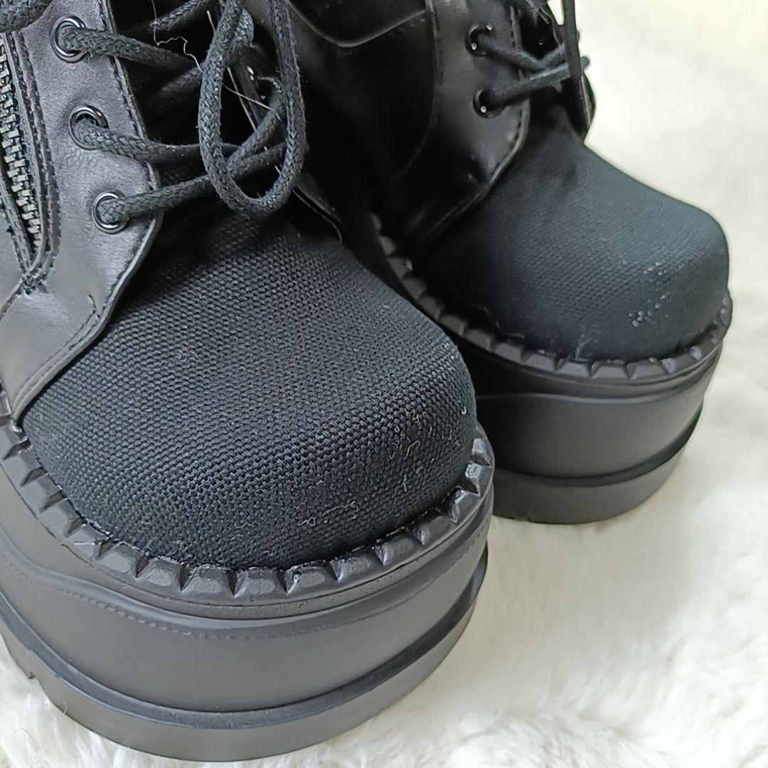 新品✨DEMONIA ウェッジソールブーツ 厚底スニーカー STOMP-10