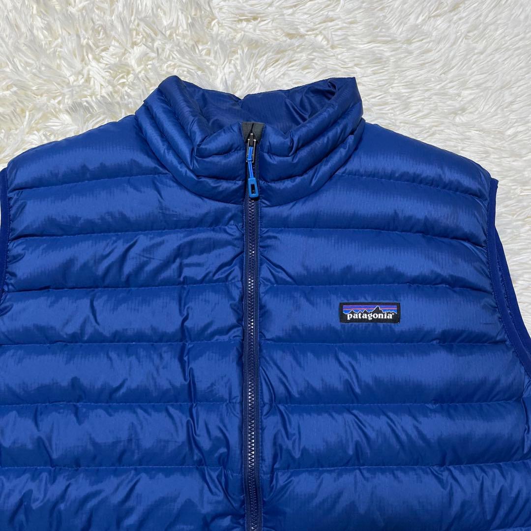 【美品】パタゴニア ダウンセーターベスト XL ブルー 84622