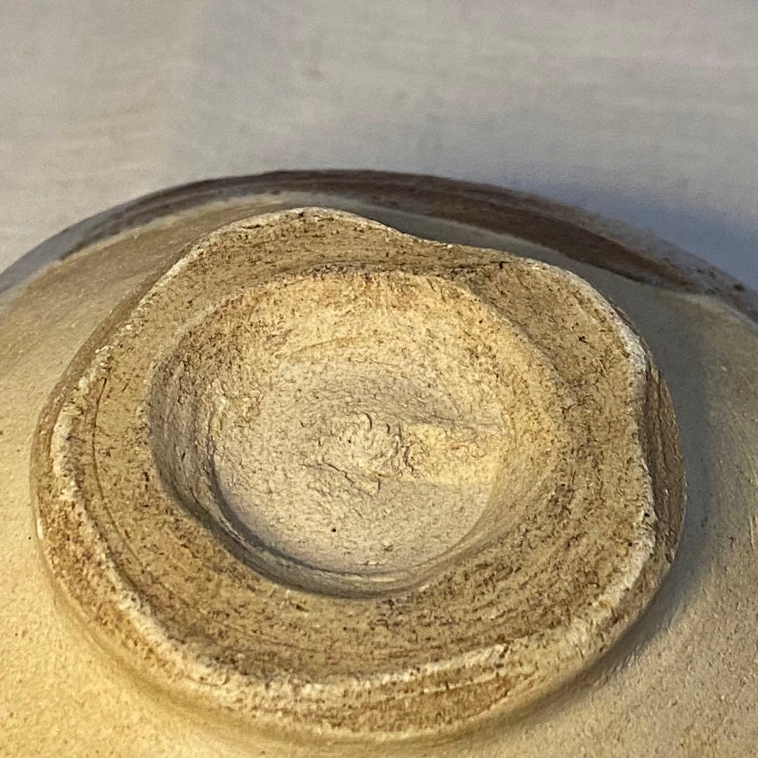 志野焼　鼠志野　抹茶椀　東山　野田東山　共箱⑤