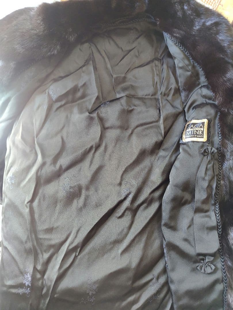 【未使用級】最高級 ミンク ファーコート サガミンク 毛皮 コート 金サガ