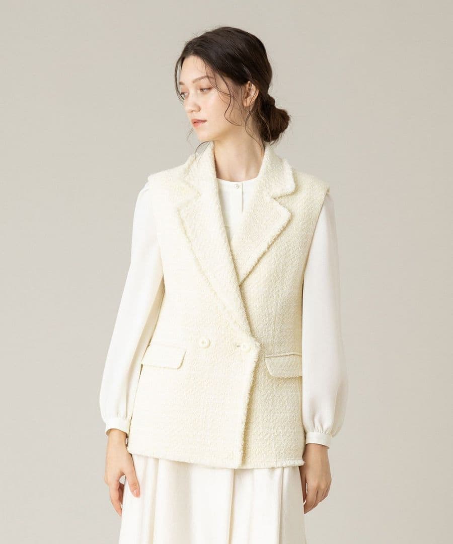 【arashiyama-neco】アルアバイルツイードジレMサイズ