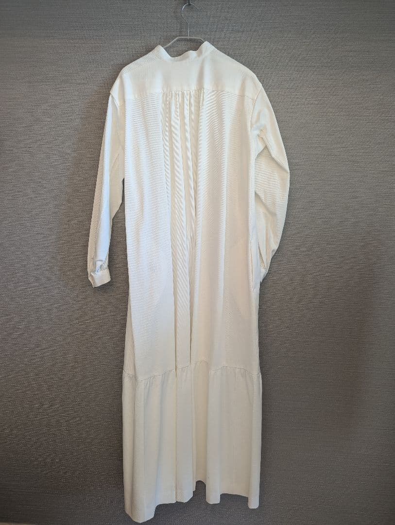 TOMORROWLAND BACCA コットンピケ シャツドレス ホワイト