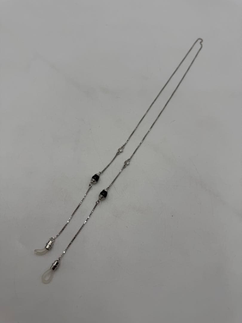 ミキモト メガネチェーン メガネストラップ レディース シルバー