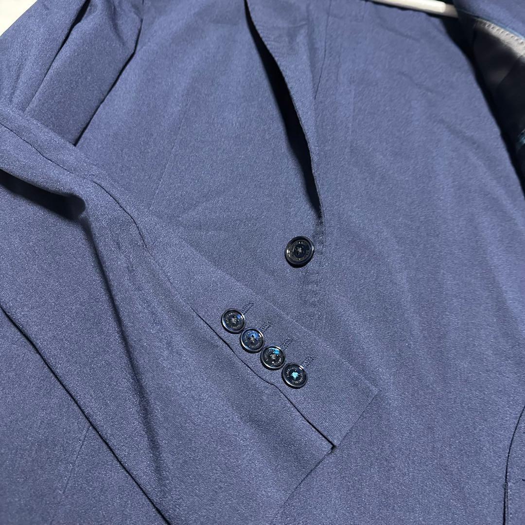 未使用品　ブラックレーベルクレストブリッジ　ネイビージャケット　裏地チェック　L