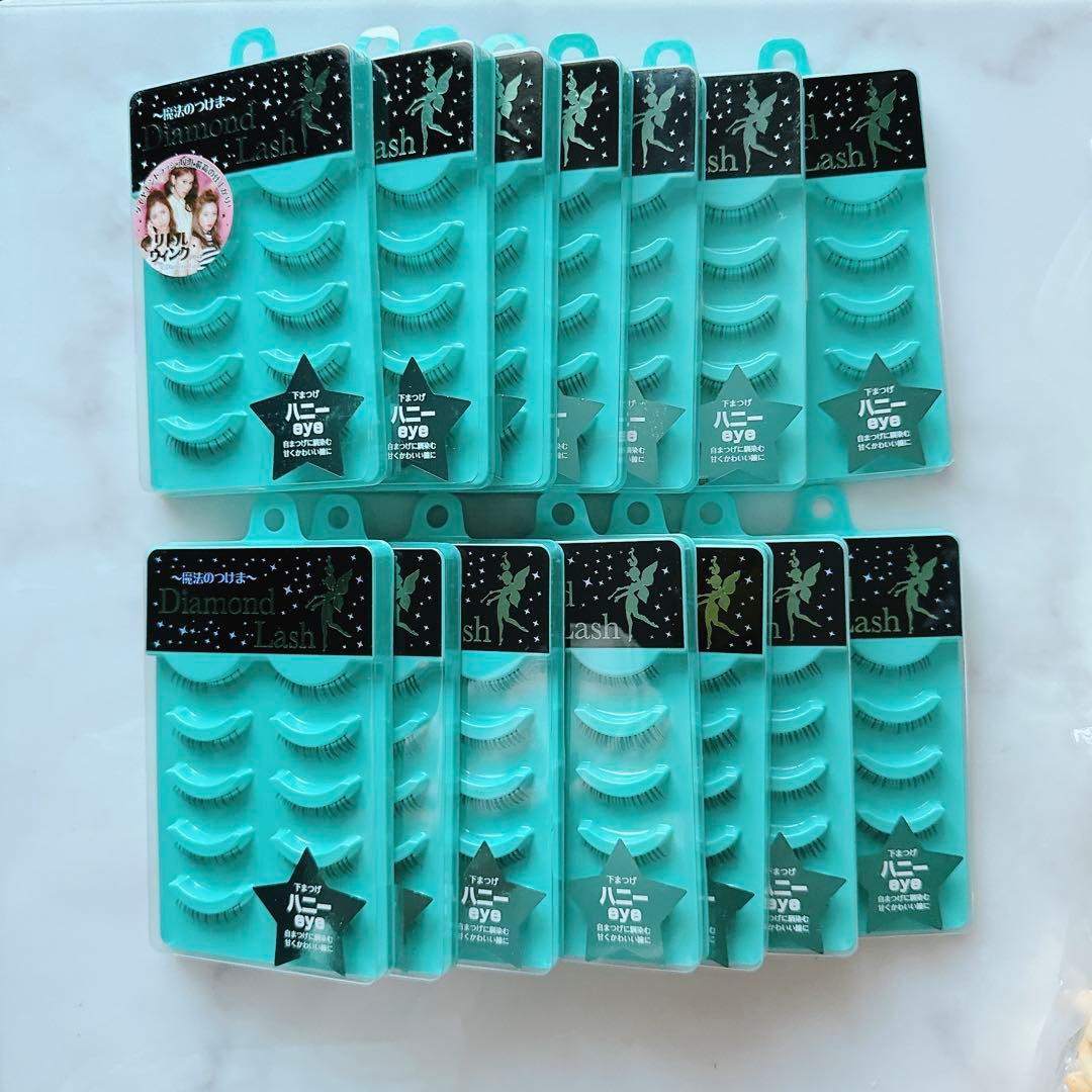 新品未使用【ダイヤモンドラッシュ】 下まつげ ハニーeye ５ペア入り×14個