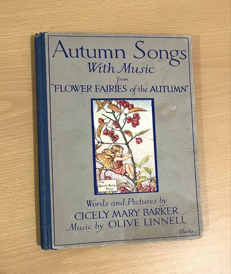 No359 希少 古書 洋書 楽譜 絵本 花の妖精 フラワー フェアリーズ