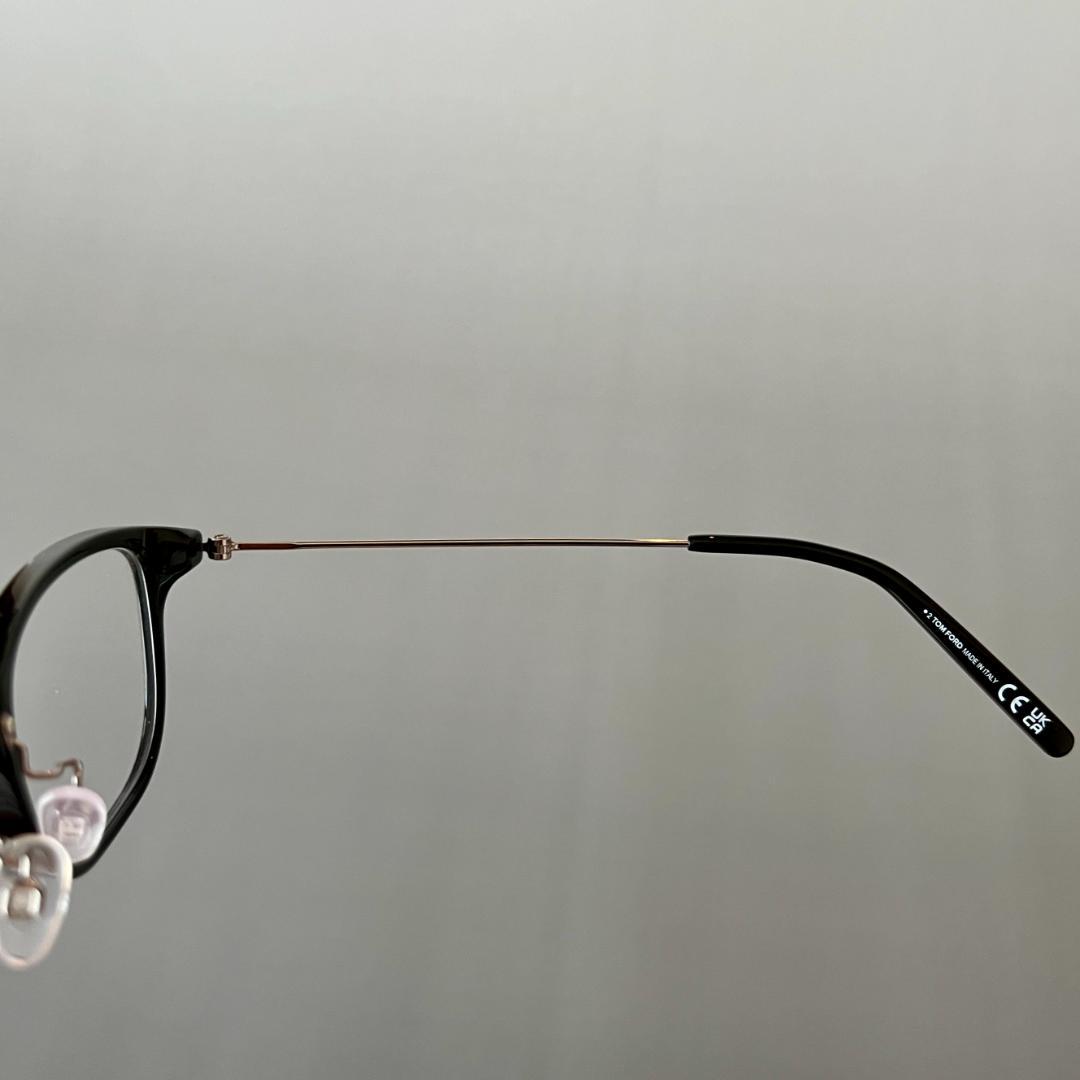 トムフォード メガネ アジアンフィット ウェリントン ブラック 黒 ガンメタ