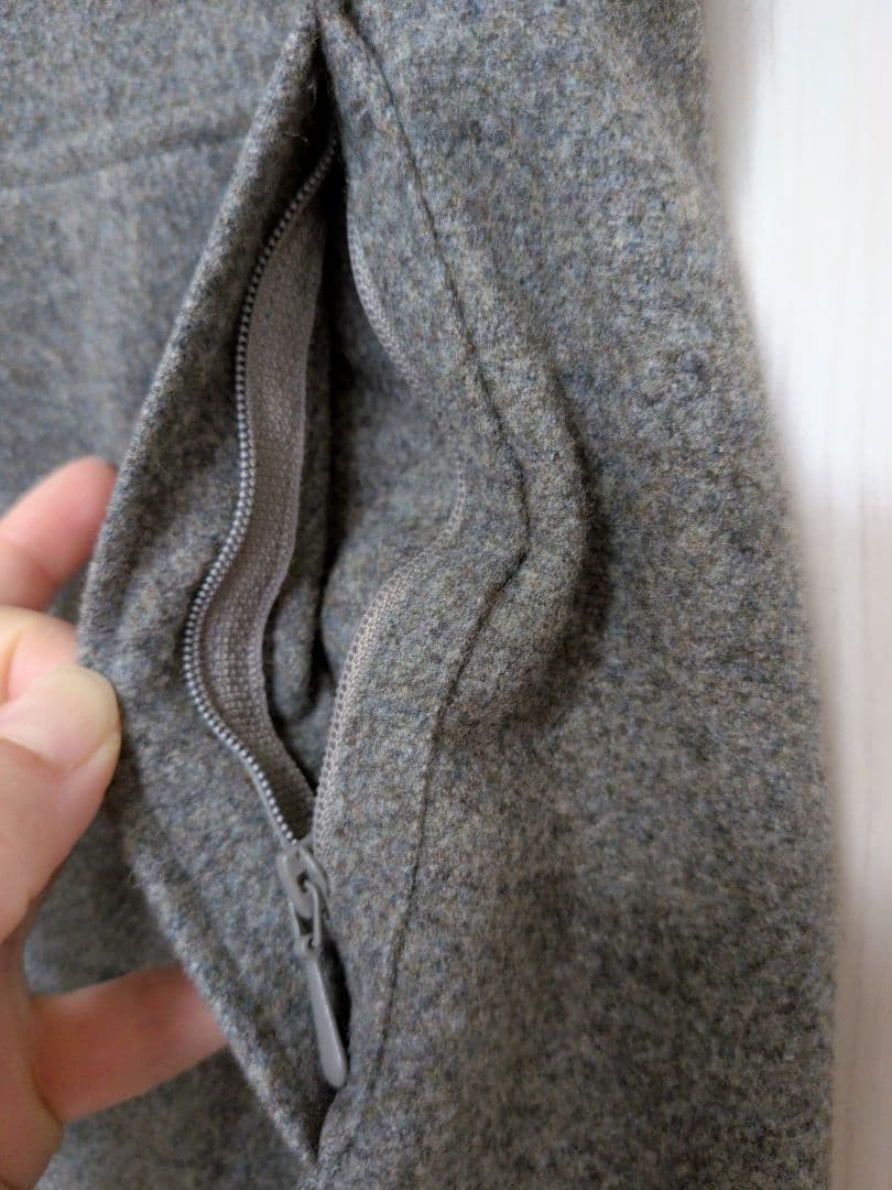 メンズ　ジルサンダー　JILSANDER ライトグレー ワイドパンツ