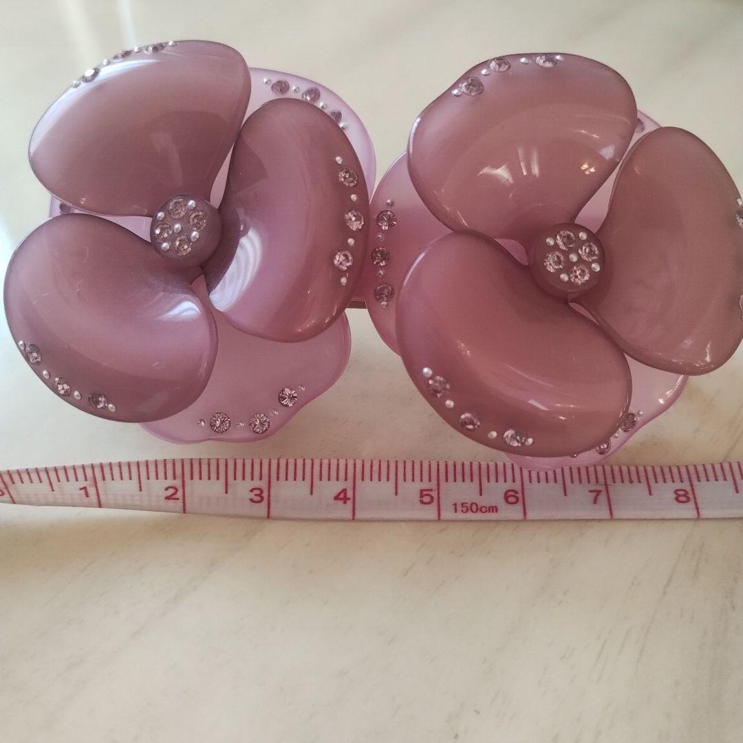 ②ー1 入手困難➠➠アレクサンドルドゥパリスワロフスキーパープル双子カメリア