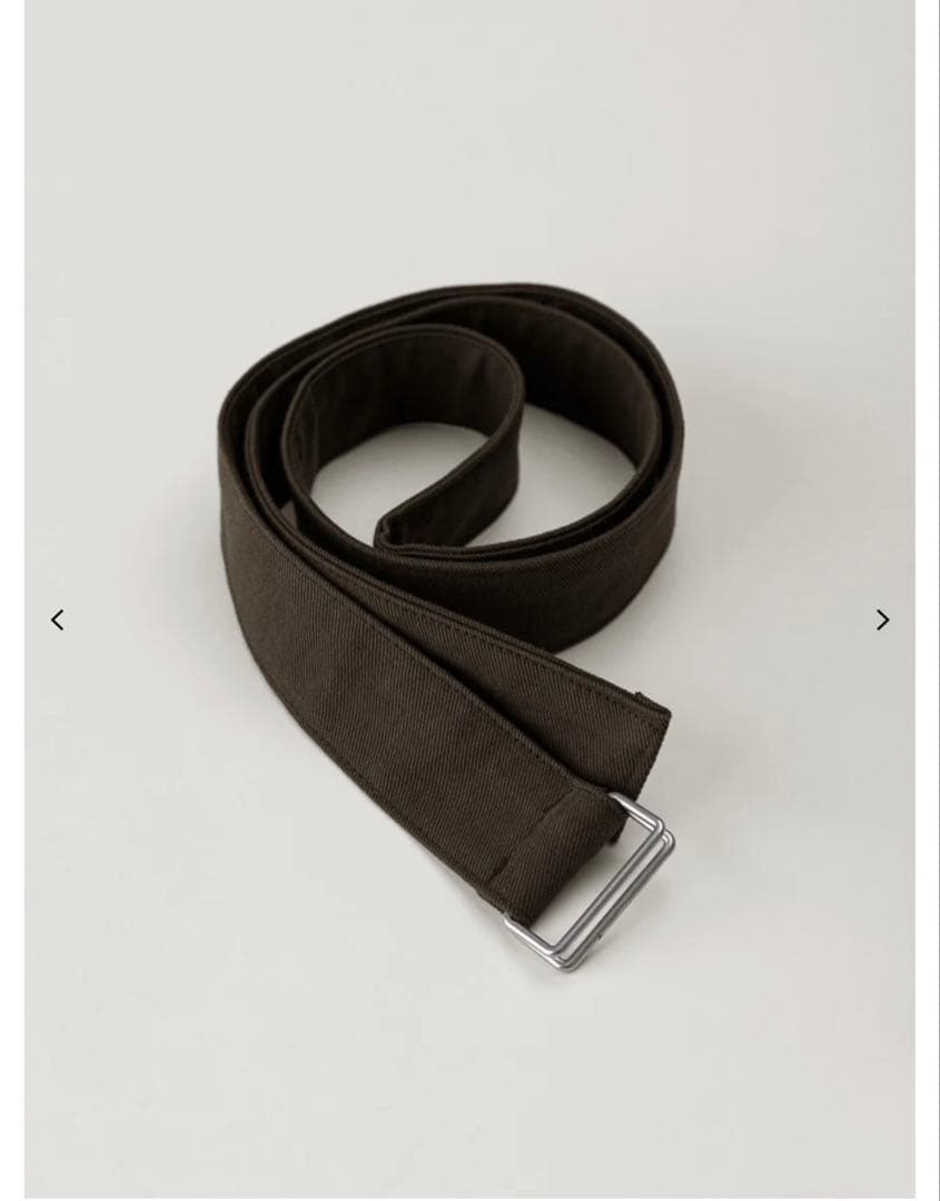 パンツ OHOTORO Belted Curved Pants