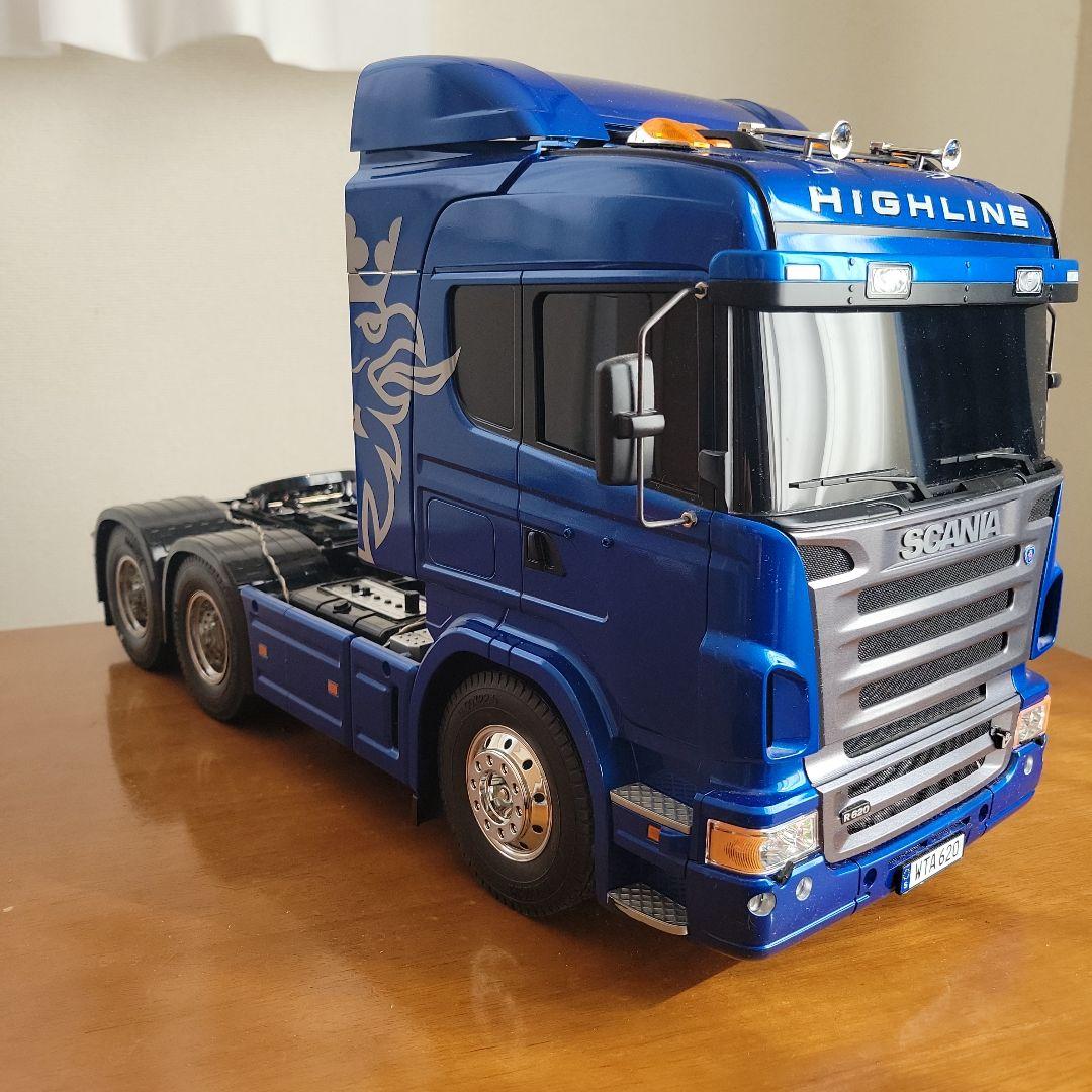 スカニア R620 6×4 フルオペレーションセット ブルー 完成品