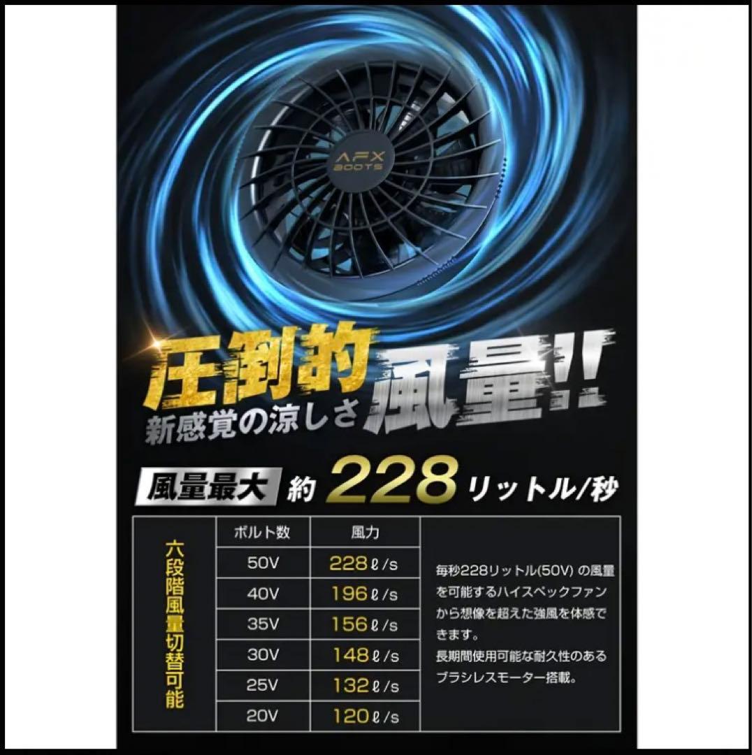★新品★空調服ファンバッテリーセット　AFXBOOTS 50V 型番F50N25
