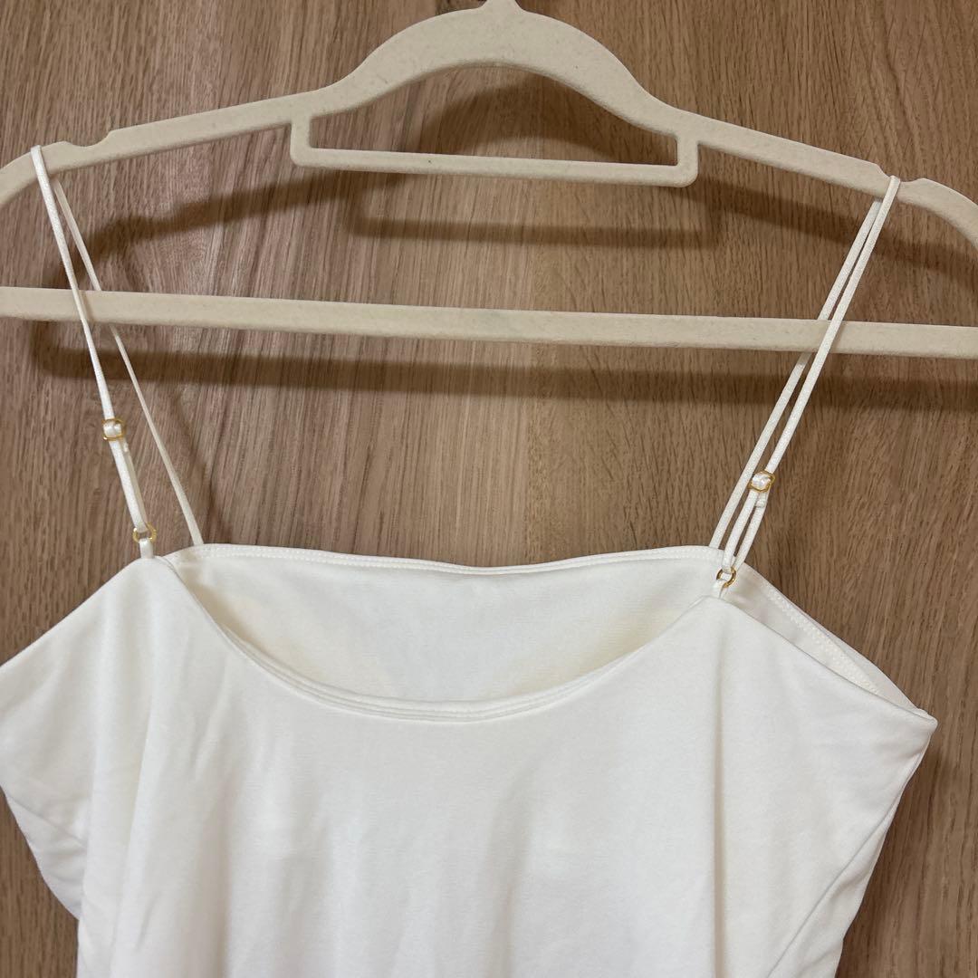 イエナ　バックデザインブラキャミソール　 ブラック/ホワイト 二枚セット