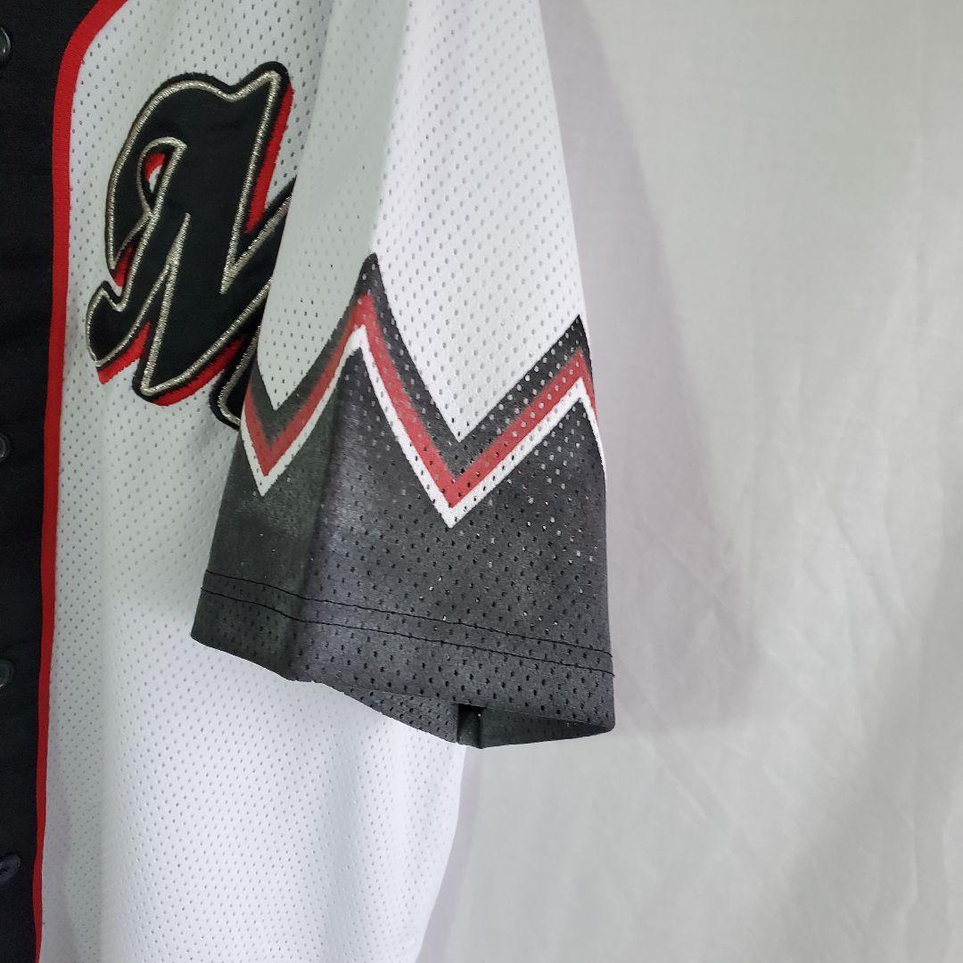 千葉ロッテマリーンズ 野球 ギザ ユニフォーム 白 黒 半袖 ウェア