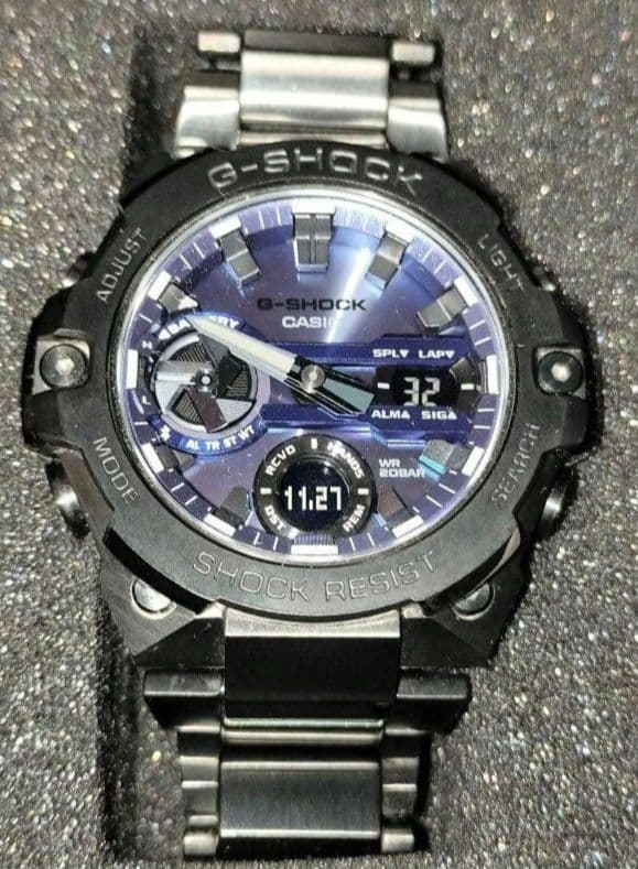 【極美品】G-shock GST-B400BD-1A2JF　腕時計