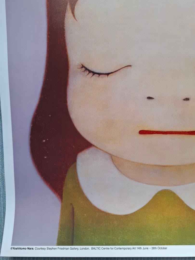 奈良美智2枚組ポスター　『Eyes Open & Eyes Closed』