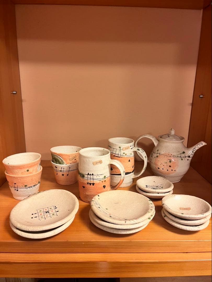 陶器　湯呑みティーポット他豪華セット