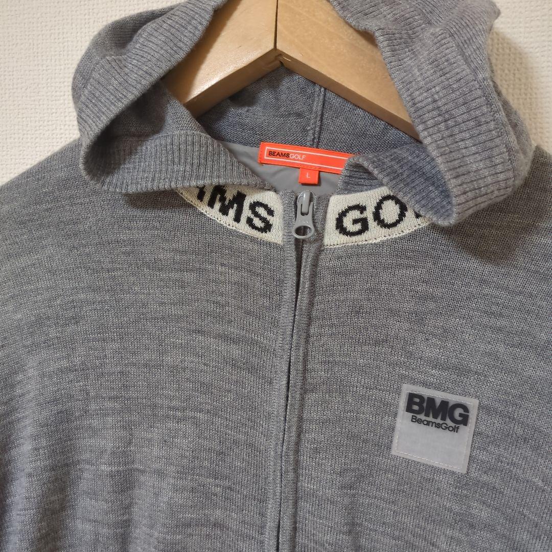 ★美品★BEAMSGOLF　BMG ニットフルジップパーカー　サイズ　L