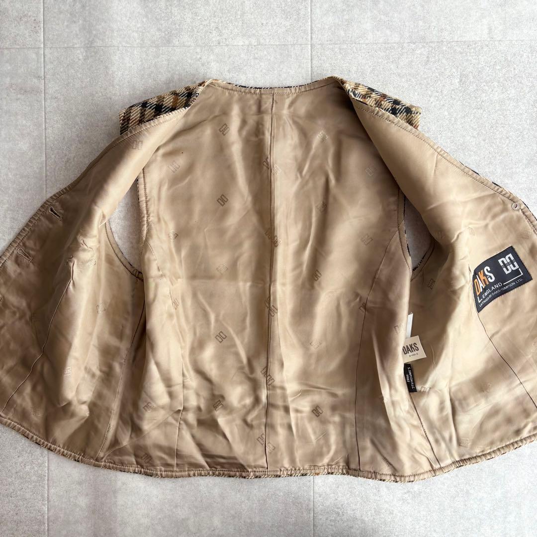 DAKS ダックス 3ピース スカートスーツ ウール セットアップ 9