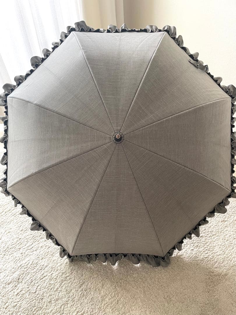 芦屋ロサブラン　100%完全遮光晴雨兼用まミドルシングルフリル55cm