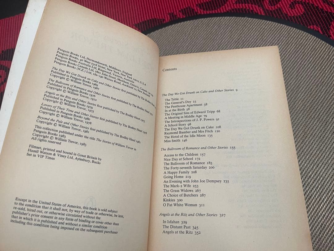 希少　The Stories of William Trevor