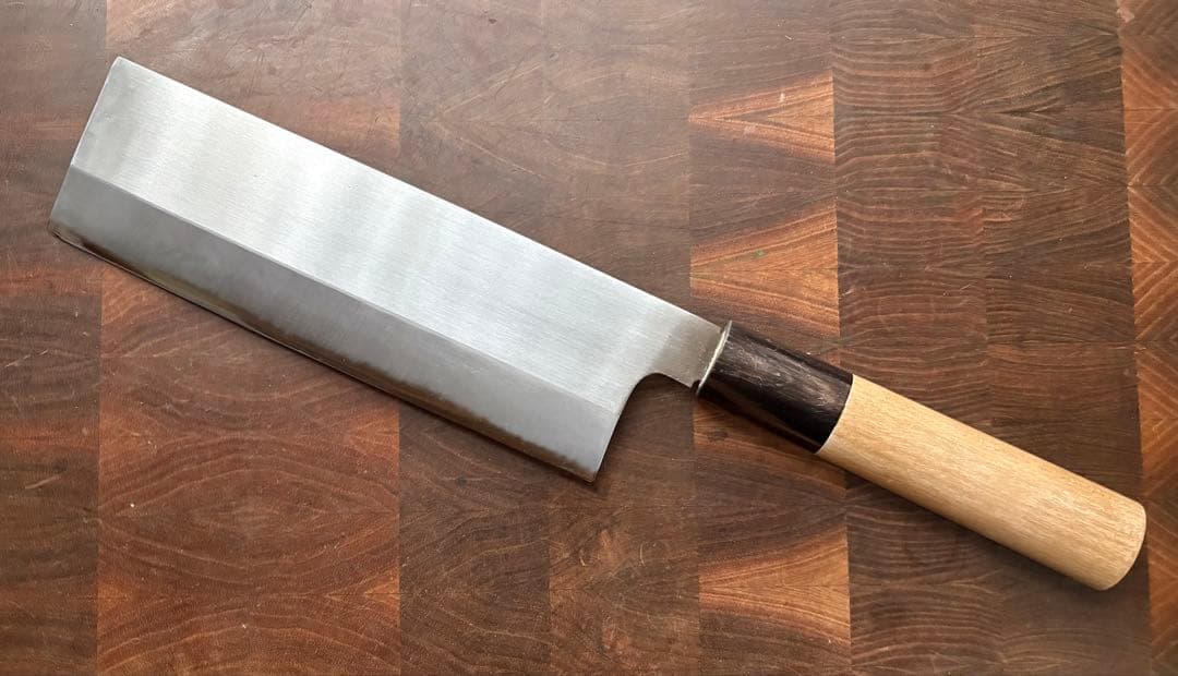 堺打刃物　薄口　中華包丁　210mm 7寸　白鋼　包丁　和包丁　未使用　菜切