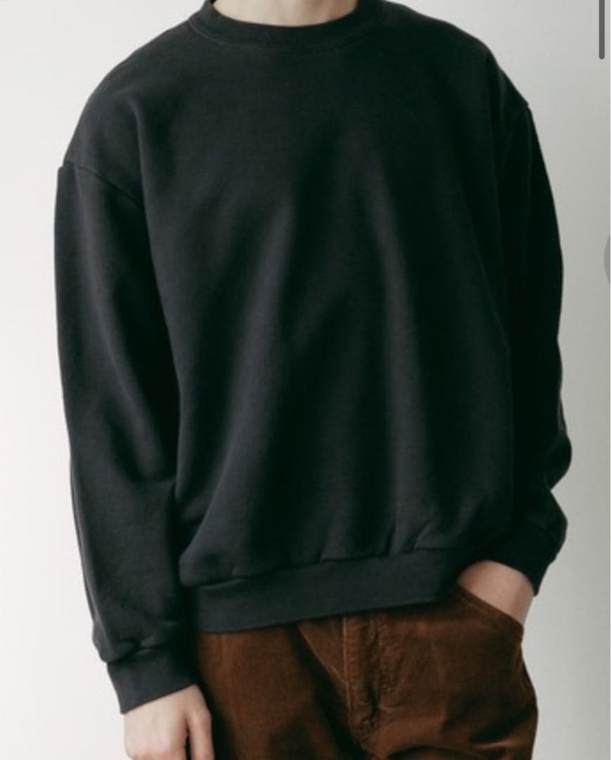 orSlow クルーネック トレーナー 黒　新品　サイズL