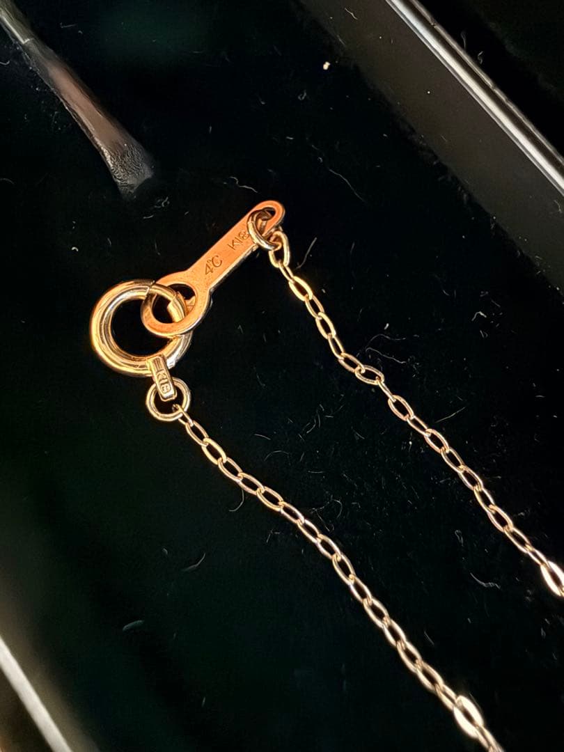 4℃ K18 ダイヤモンド 馬蹄モチーフ　ネックレス