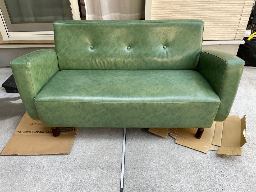 ♫【引き取り限定】b-company レザーソファ2.5人掛け♫