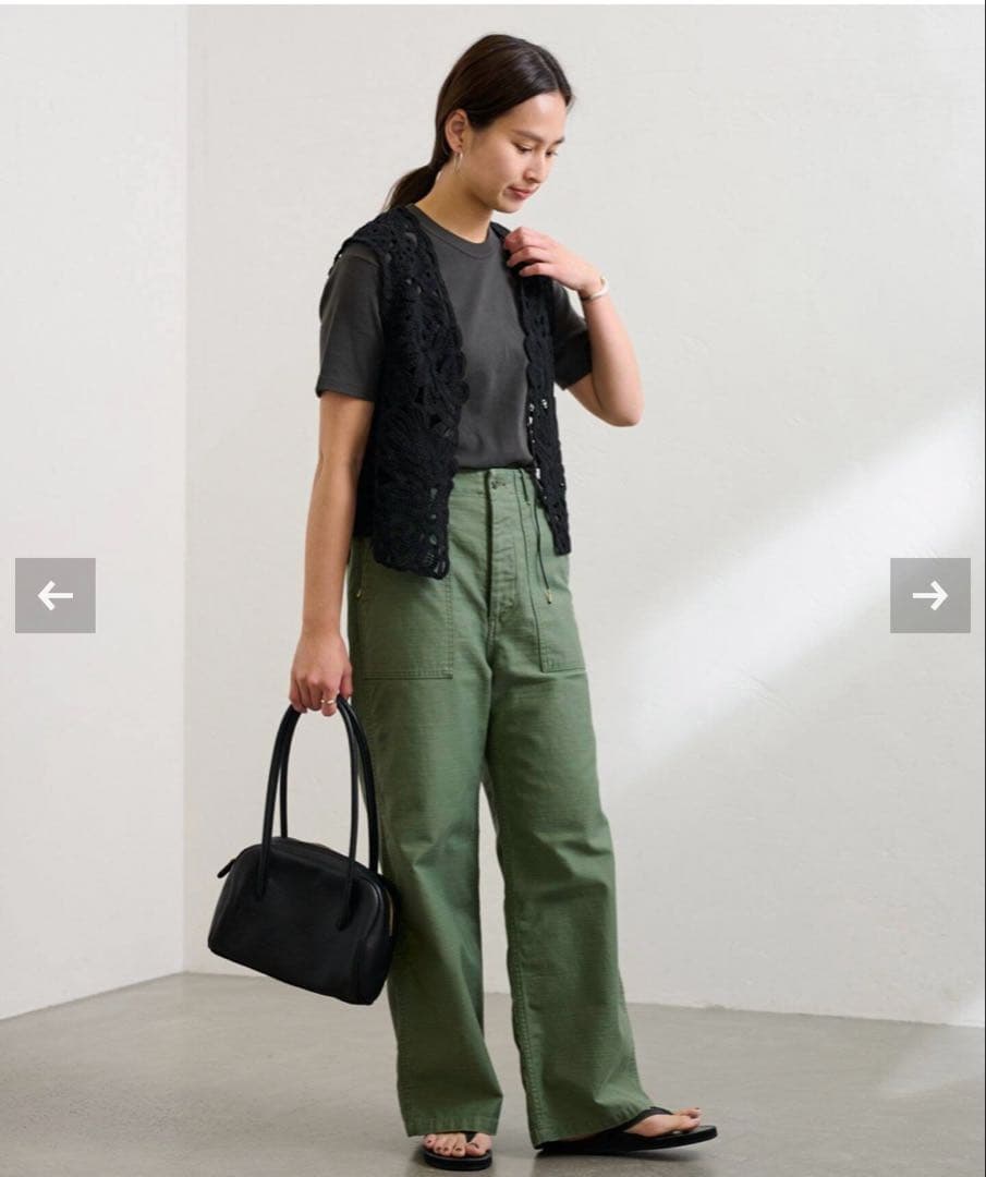 【FRAMeWORK】コットンレースエンブロイダリーベスト