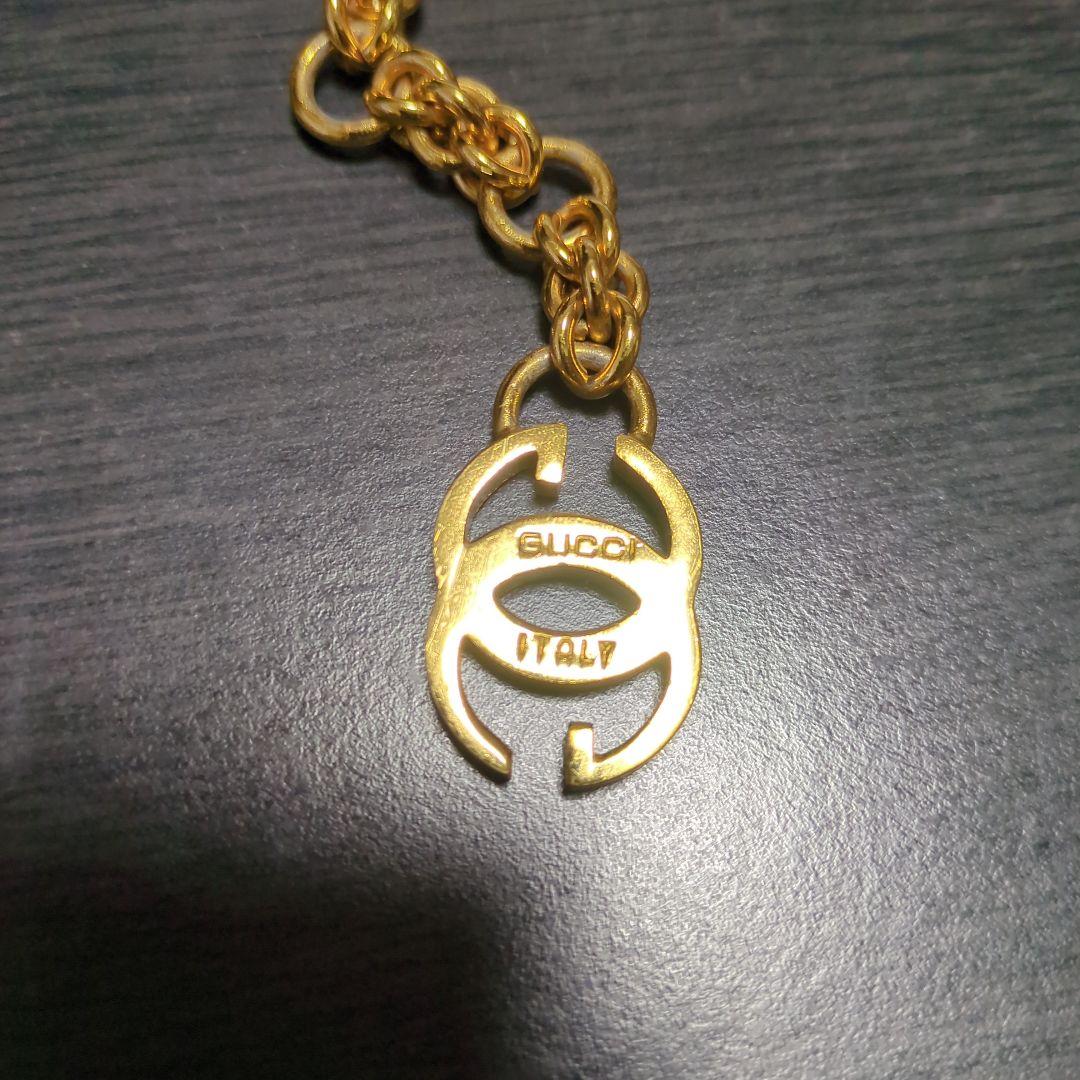 GUCCI　グッチ　チェーンベルト　ダブルG　インターロッキング　ゴールド