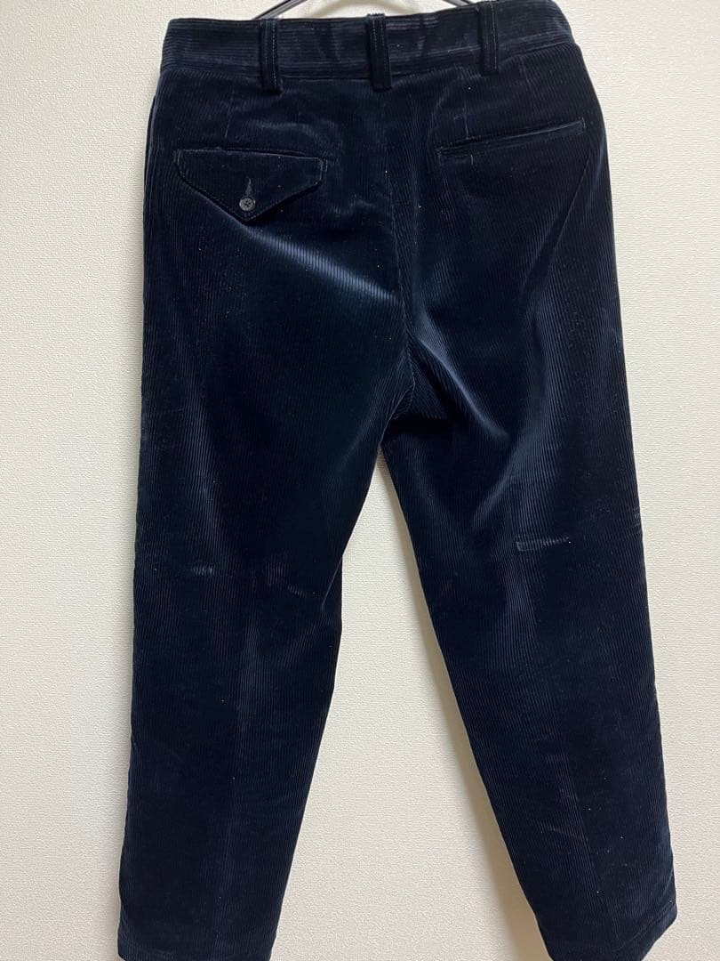【良品】サウンドマン soundman ネイビー コーデュロイ スラックス