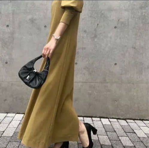 ワンピース meri Vintage LAKE CURVE TRICOT RIBDRESS