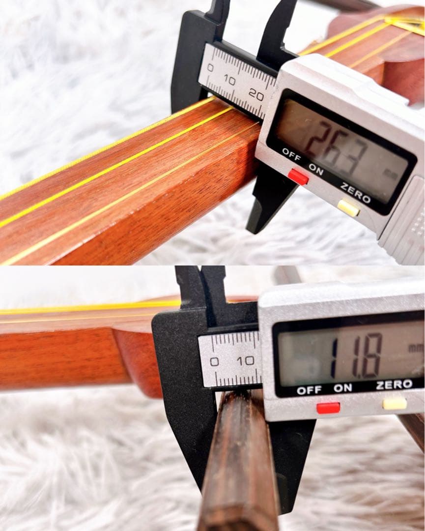 【希少】長唄三味線　細棹　花梨　正寸　丸打胴　本皮　現状品