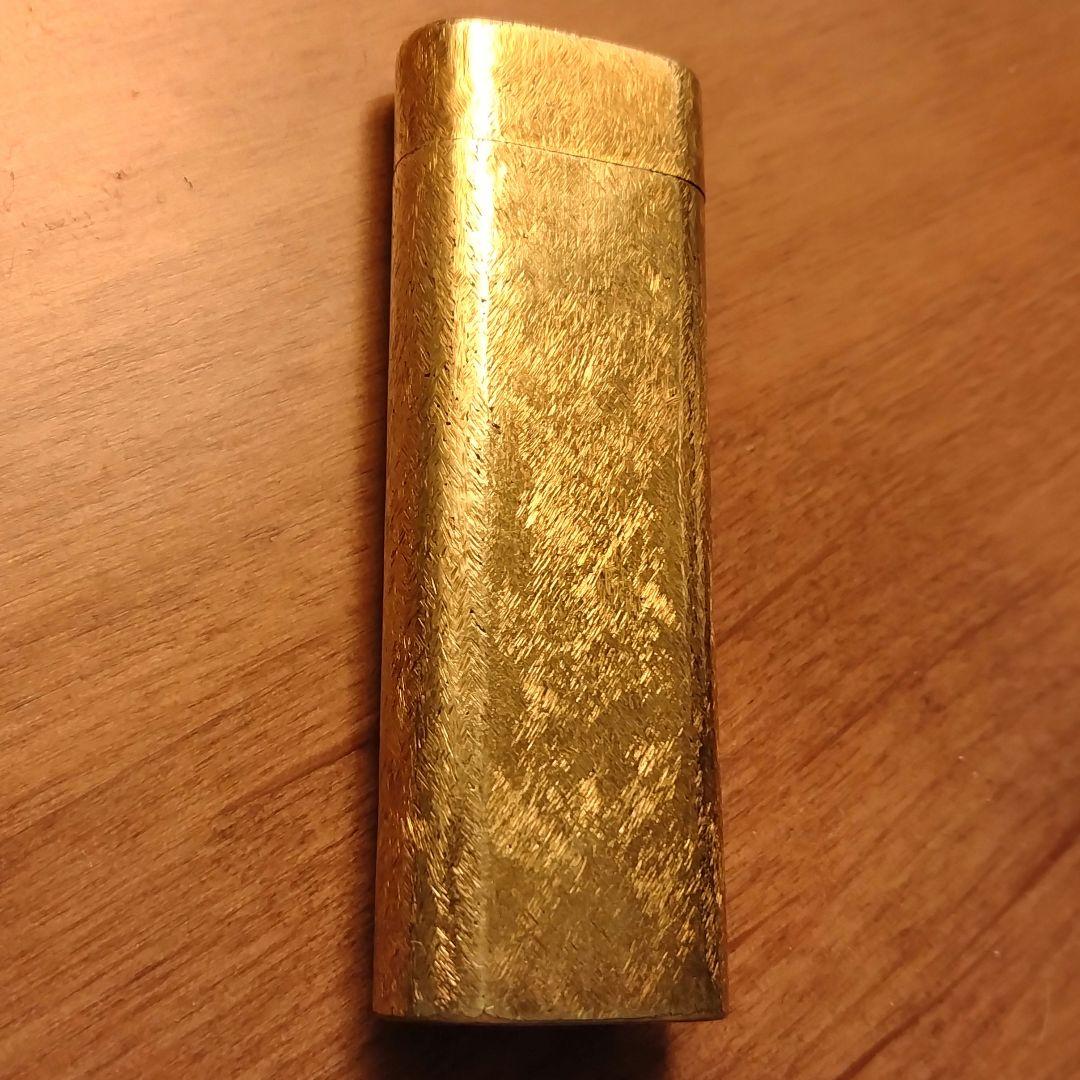 ヴィンテージ カルティエ 金箔柄 ライター 着火未確認