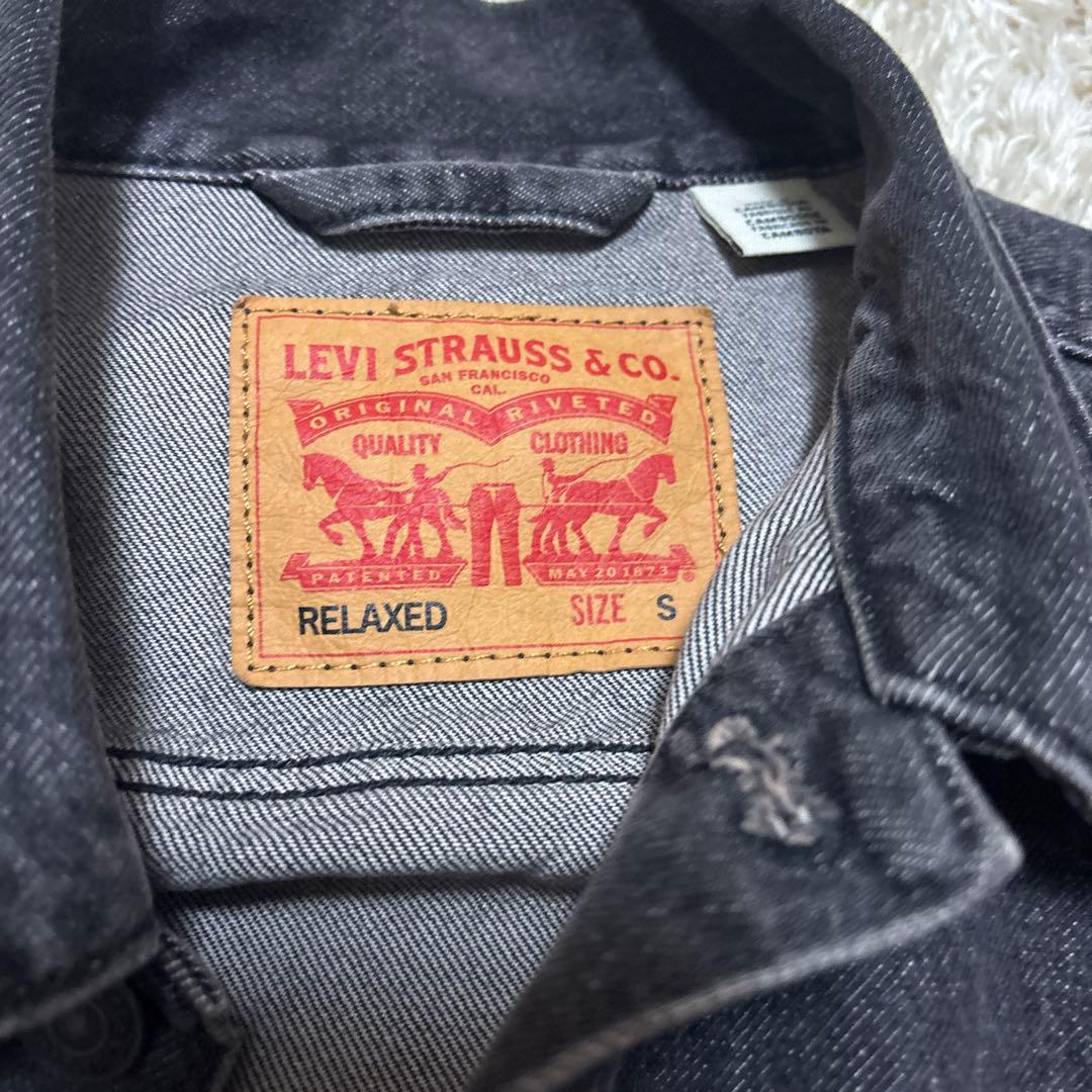 Levi's ブラック デニムジャケット S
