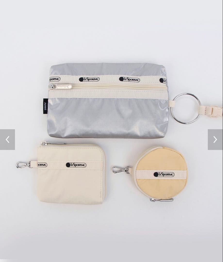 【新品未使用】Ameri Vintage レスポートサックマルチポーチ　シルバー