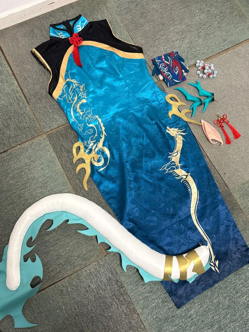 【値下げ】【道具付きフルセット】アークナイツ　シー　染塵煙　コスプレ衣装　XL