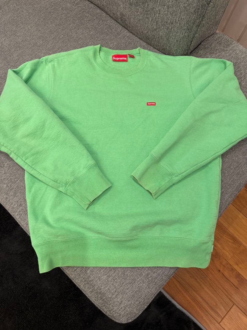 トップス Supreme Bright Green Small Box Crewneck