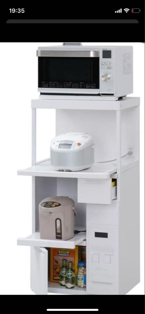 エムケー精工　ＭＫレンジ台　ファインキッチン　米びつ１２ｋｇ付き