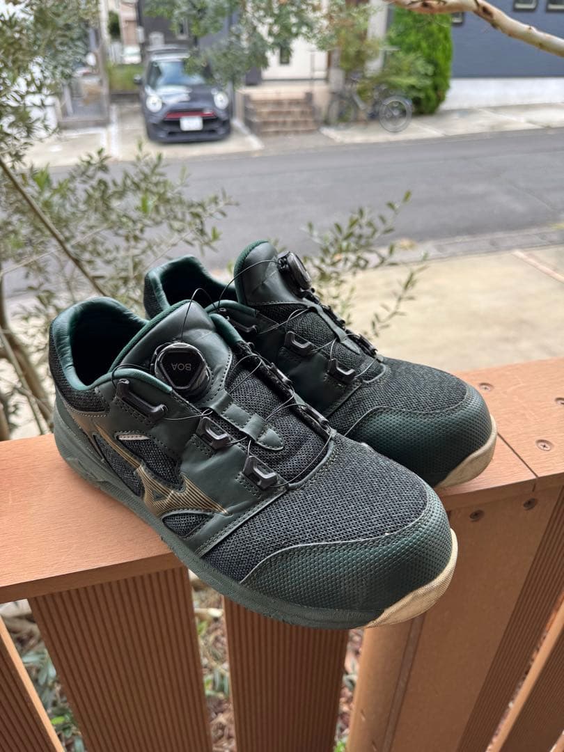 Ｋ*Ｋ様 ミズノ　安全靴　グリーン　緑　BOA オールマイティ