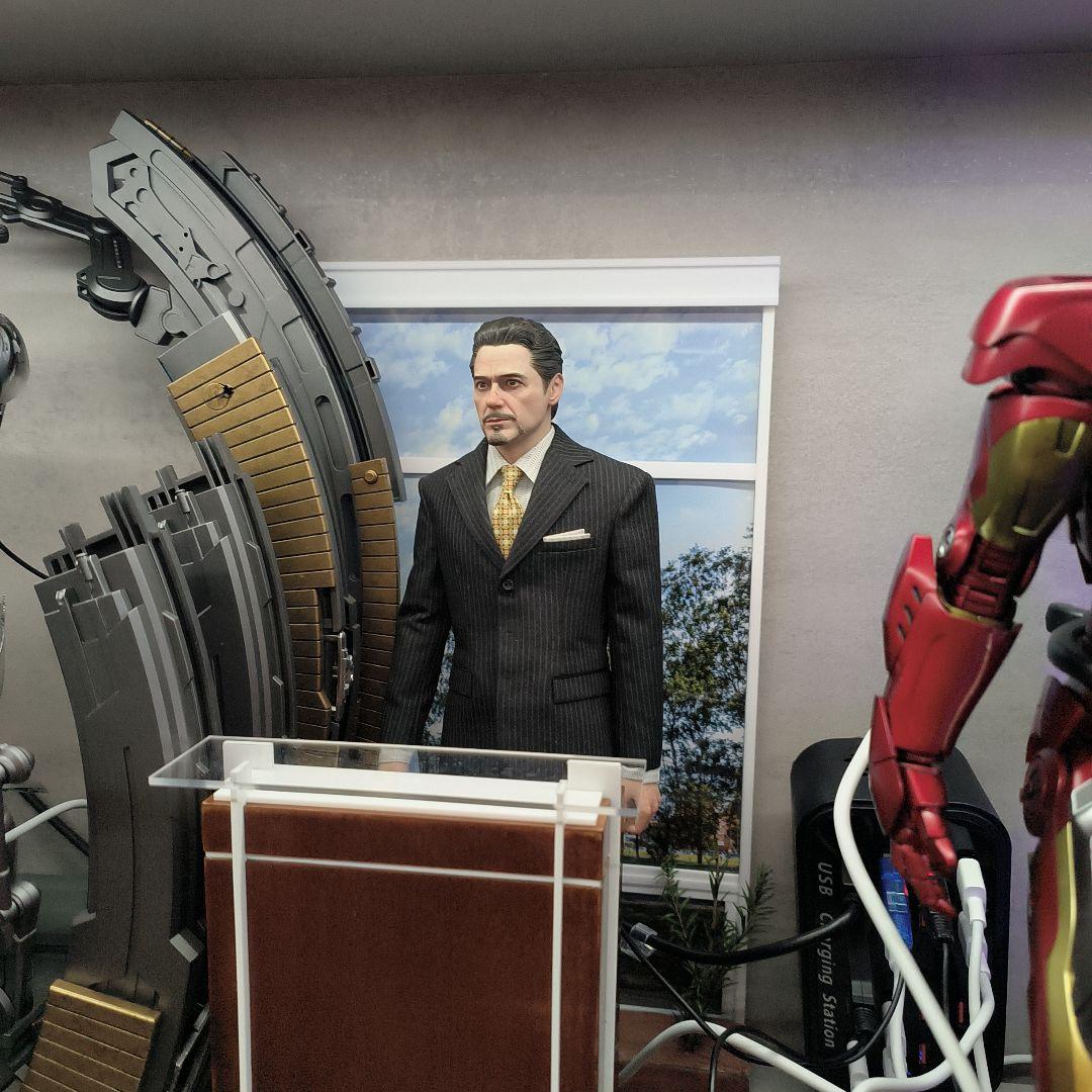 トニー・スターク フィギュア アイアムアイアンマン スーツセット スタンド付き