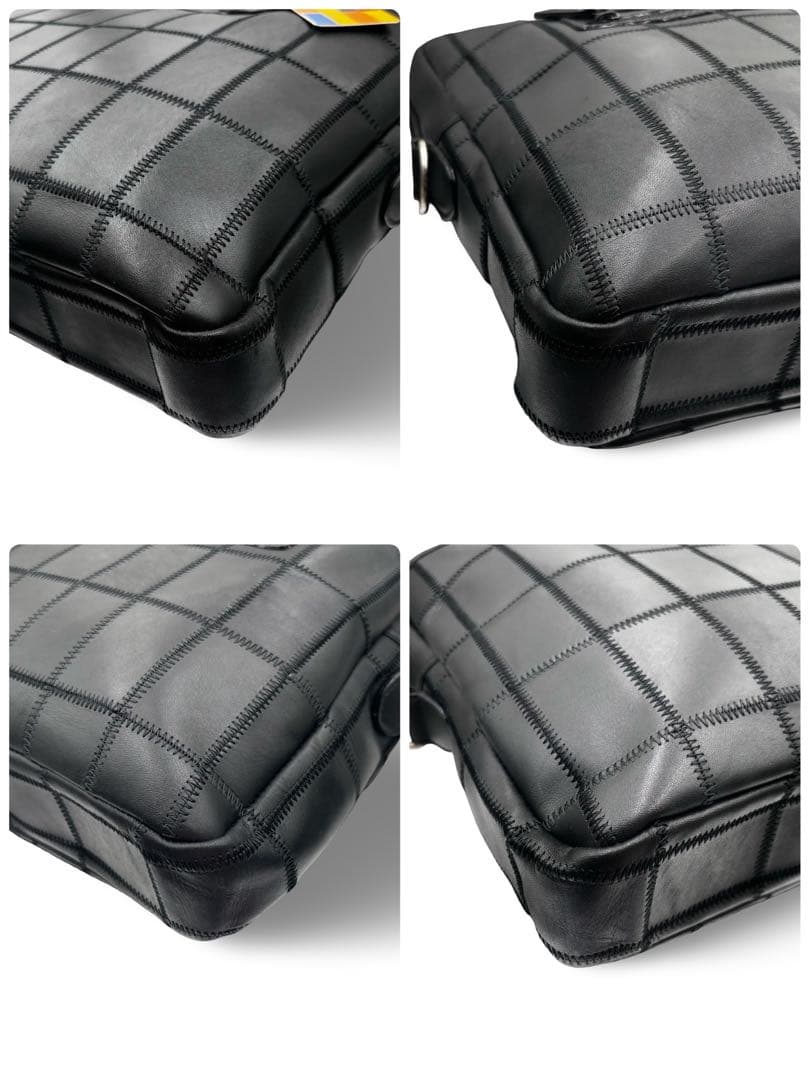 【新品タグ付き】トライオン　ビジネスバッグ　レザー　ブラック　通勤通学　大容量