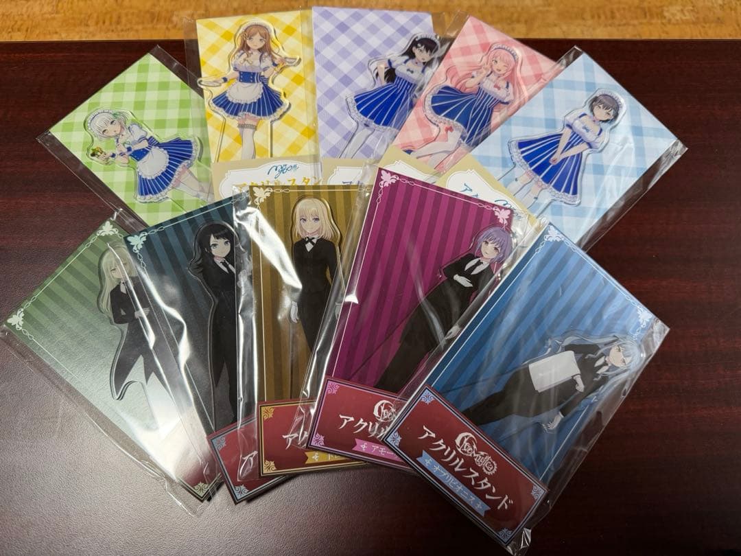 バンドリ ローソン アクリルスタンド コンプセット 販促棚付き